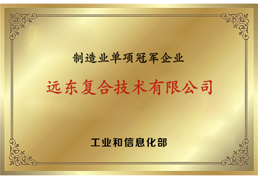 遠東復合技術(shù)制造業(yè)單項冠軍企業(yè)